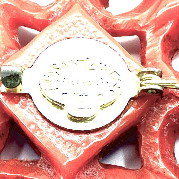 1970s YSL Rive Gauche Paris Resin Brooch – XL Vintage Couture Designer Pin — EUC - Picture 13 of 14